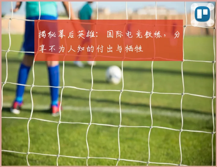 揭秘幕后英雄：国际电竞教练，分享不为人知的付出与牺牲