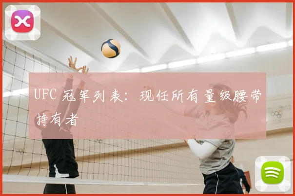 UFC 冠军列表:现任所有量级腰带持有者